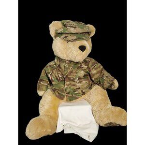 Bear Forces of America Army 1989 Giant Teddy Bear Gulf War Collectable Vintage G